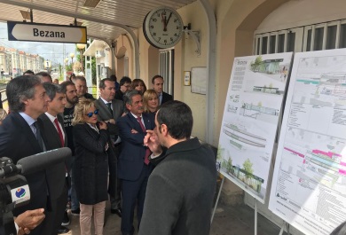 Visita institucional a la estación de Bezana 