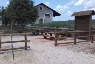 Área de descanso del camino natural