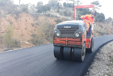 Refuerzo de firmes de carretera