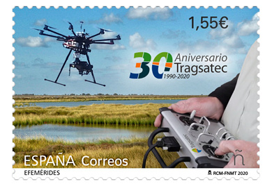 Sello conmemorativo del 30 aniversario de Tragsatec