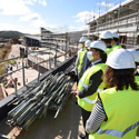 El presidente de Castilla-La Mancha visita las obras del Parador de Molina de Aragón en Guadalajara