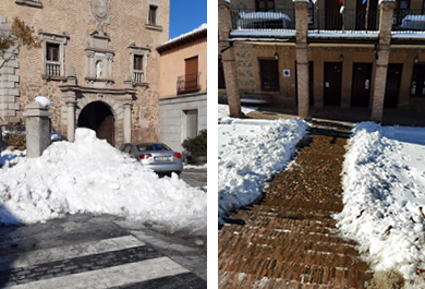 Labores de limpieza en los centros educativos de Castilla-La Mancha