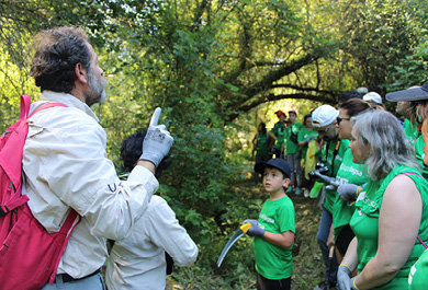 Voluntariado Corporativo del Grupo Tragsa de Ourense, en el Camino Natural del río Barbantiño. 