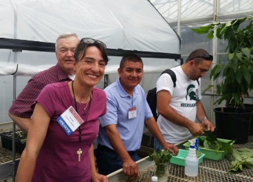 La Dra.Beatriz Cuenca Varela durante los talleres en la MSU