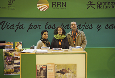 Imagen del stand de uno de los proyectos de la Red Rural Nacional gestionado por WWF