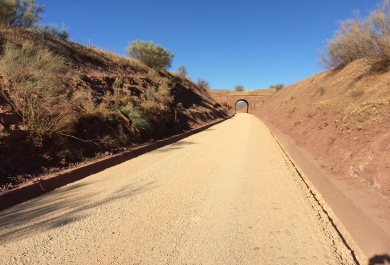 Imagen de uno de los tramos del camino natural