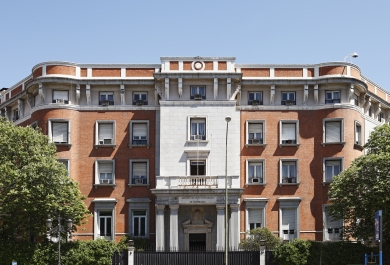 Imagen de la  fachada de la futura sede del Ministerio de Asuntos Exteriores