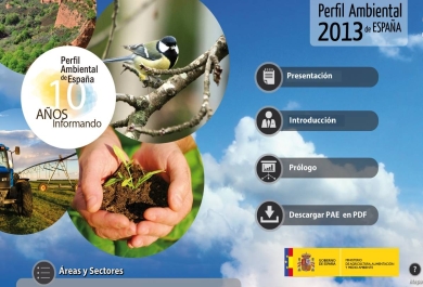 Imagen de la App del Perfil Ambiental 2013