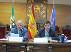 El Secretario General del Grupo Tragsa y el Presidente de la Audiencia Provincial de Cáceres.