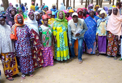 Mujeres del proyecto de cooperación 2021 en Néguébougou, Malí